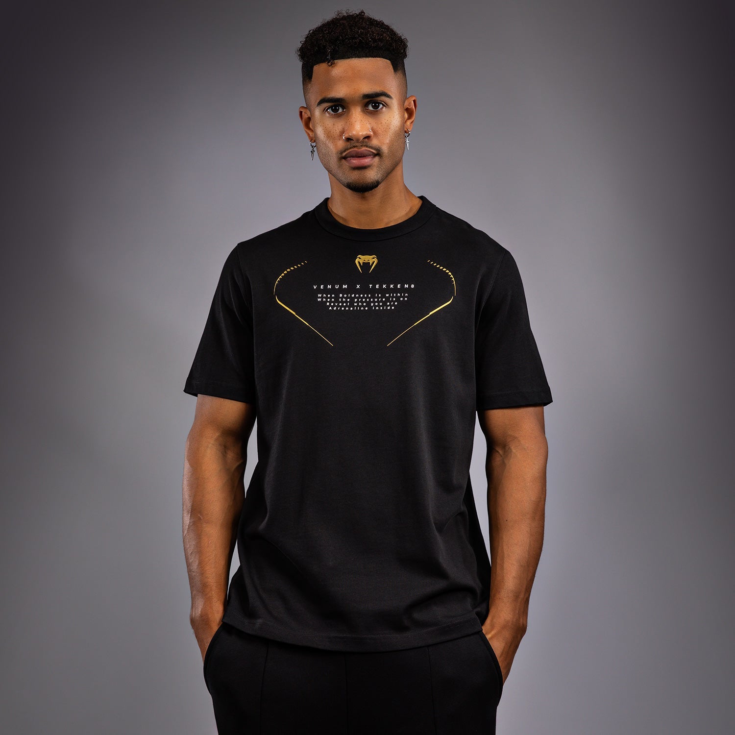 T-Shirt Venum x TEKKEN 8 - Marshall Law - Noir/Rouge/Or