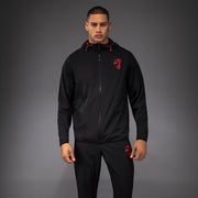 Veste de Survêtement Venum x Mike Tyson Tiger - Noir Profond/Rouge Intense
