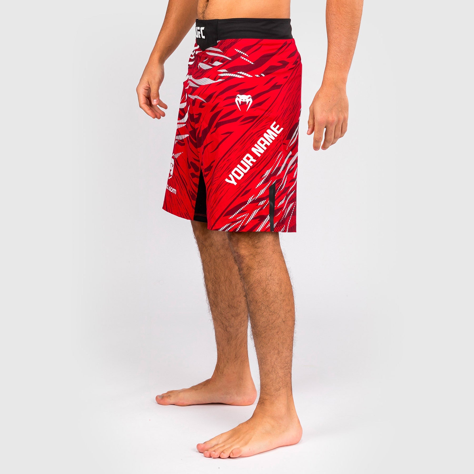 Shorts de Combat pour Hommes UFC Fusion by Venum Personnalisé Authentic Fight Night - Coupe Longue - Rouge
