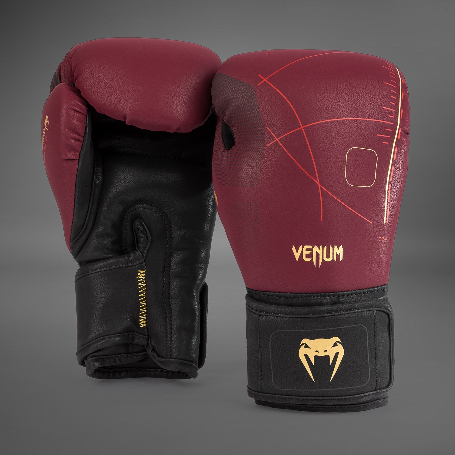 Gants de Boxe Venum Tactical XT- Noir/Bordeaux/Or