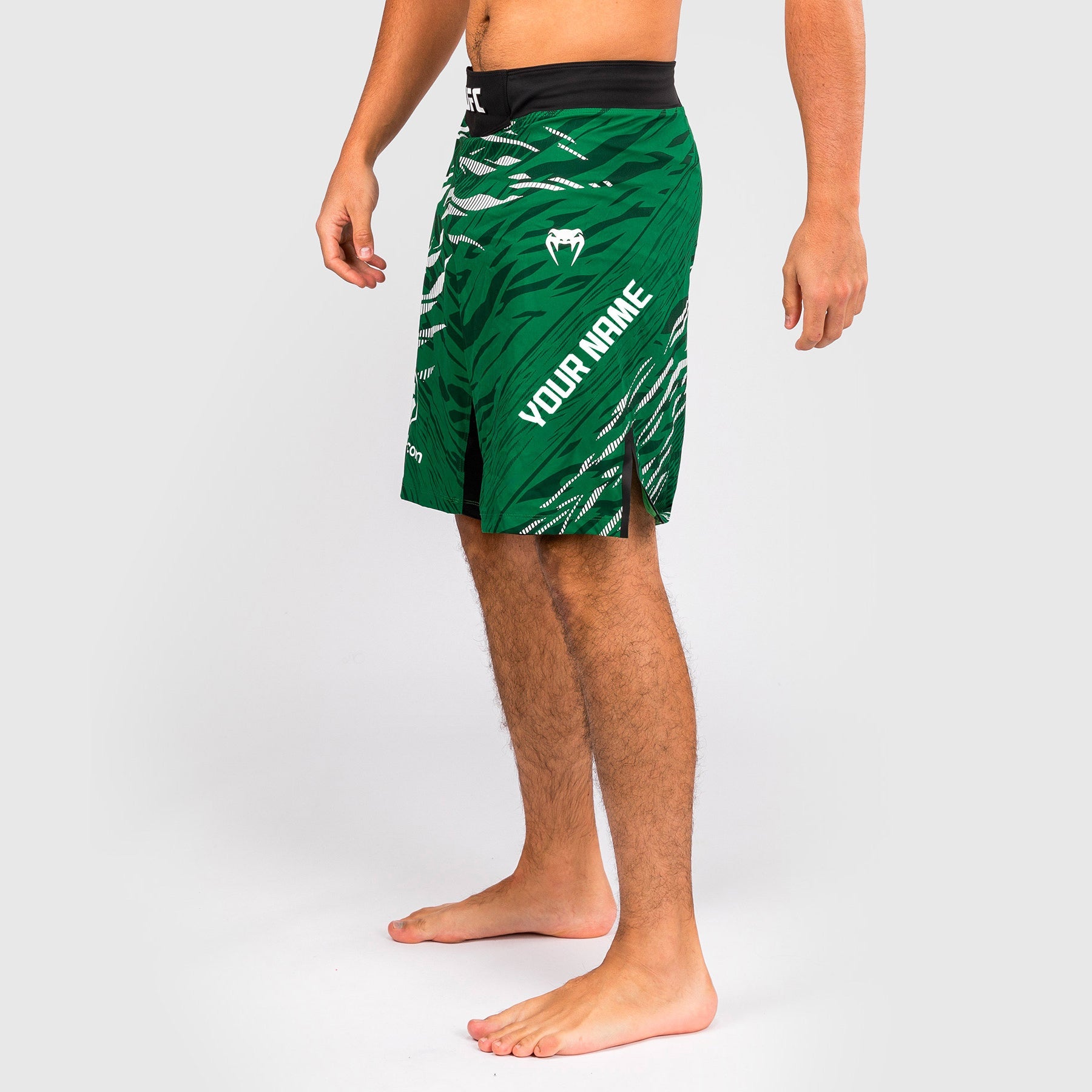 Shorts de Combat pour Hommes UFC Fusion by Venum Personnalisé Authentic Fight Night - Coupe Longue - Vert