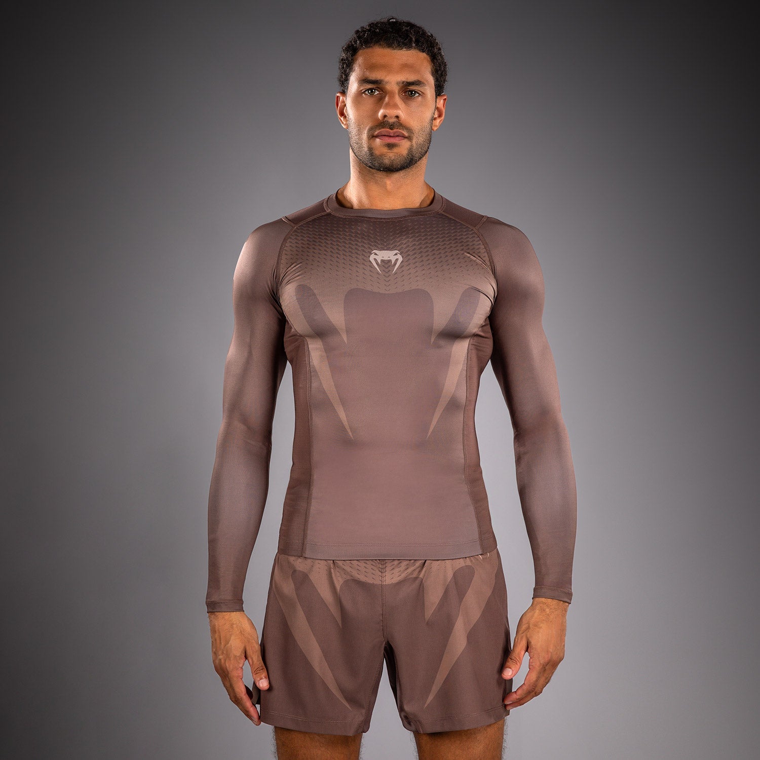 Rashguard Venum No Gi - Marron Chocolat