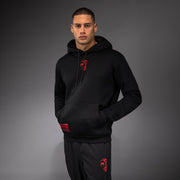 Sweat à capuche Venum x Mike Tyson Tiger - Noir Profond/Rouge Intense