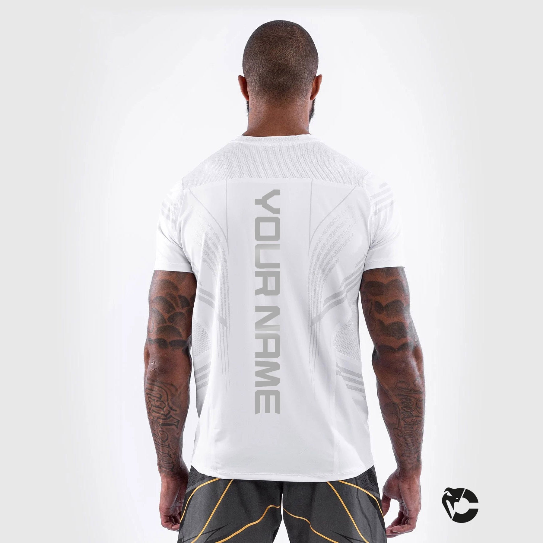T-shirt Technique Homme Personnalisé UFC Venum Authentic Fight Night - Blanc