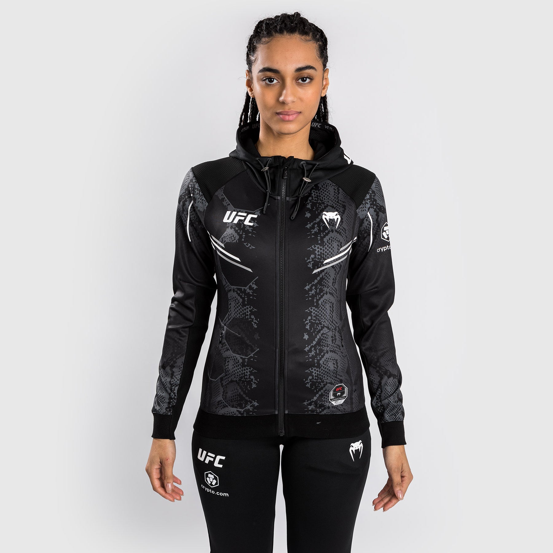 Veste à Capuche pour Femmes UFC Adrenaline by Venum Authentic Fight Night - Noir