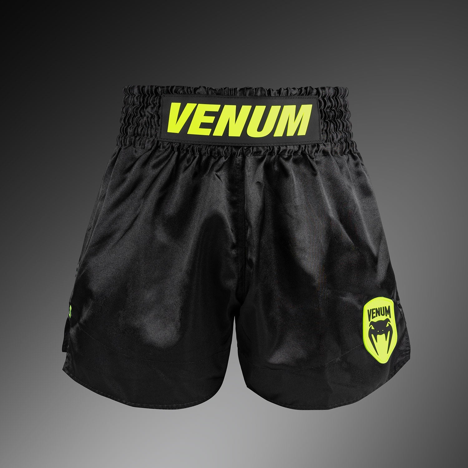 Short de Muay Thai Venum Classic Evo - Noir/Jaune Néon