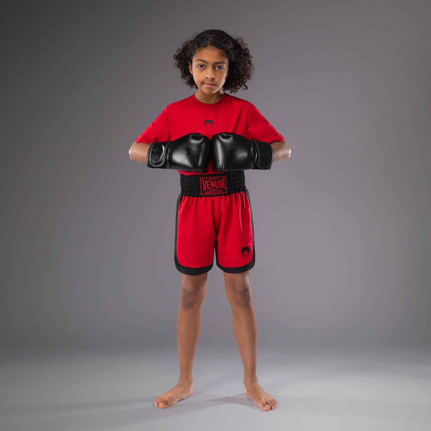 Short de boxe pour Enfants Venum Classic - Rouge Cerise