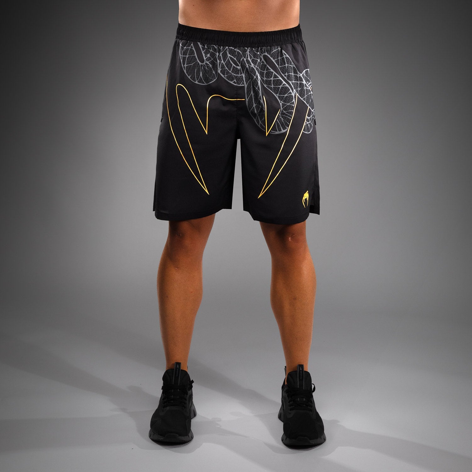 Short de Training Venum Serpenti – Noir/Argent/Or