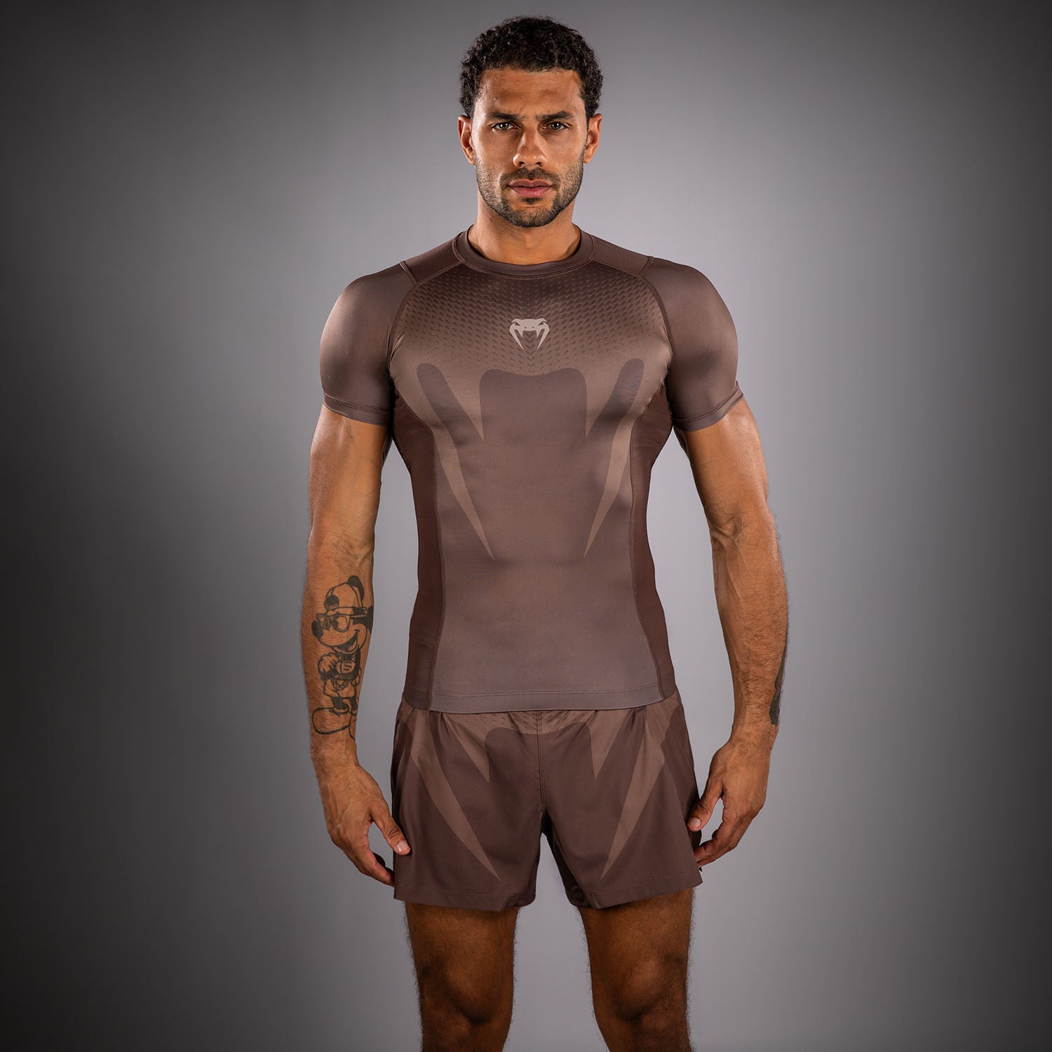 Rashguard Venum No Gi - Marron Chocolat