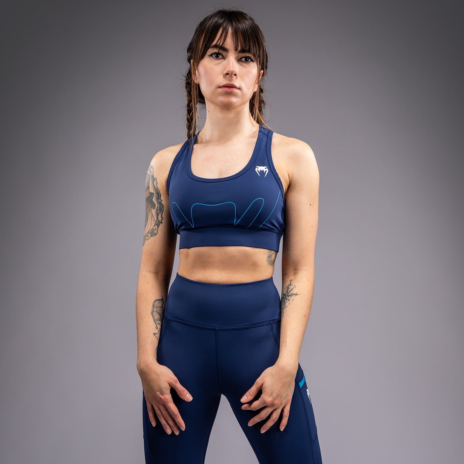 Brassière de Sport Venum x Top Rank Original pour Femmes - Bleu Marine
