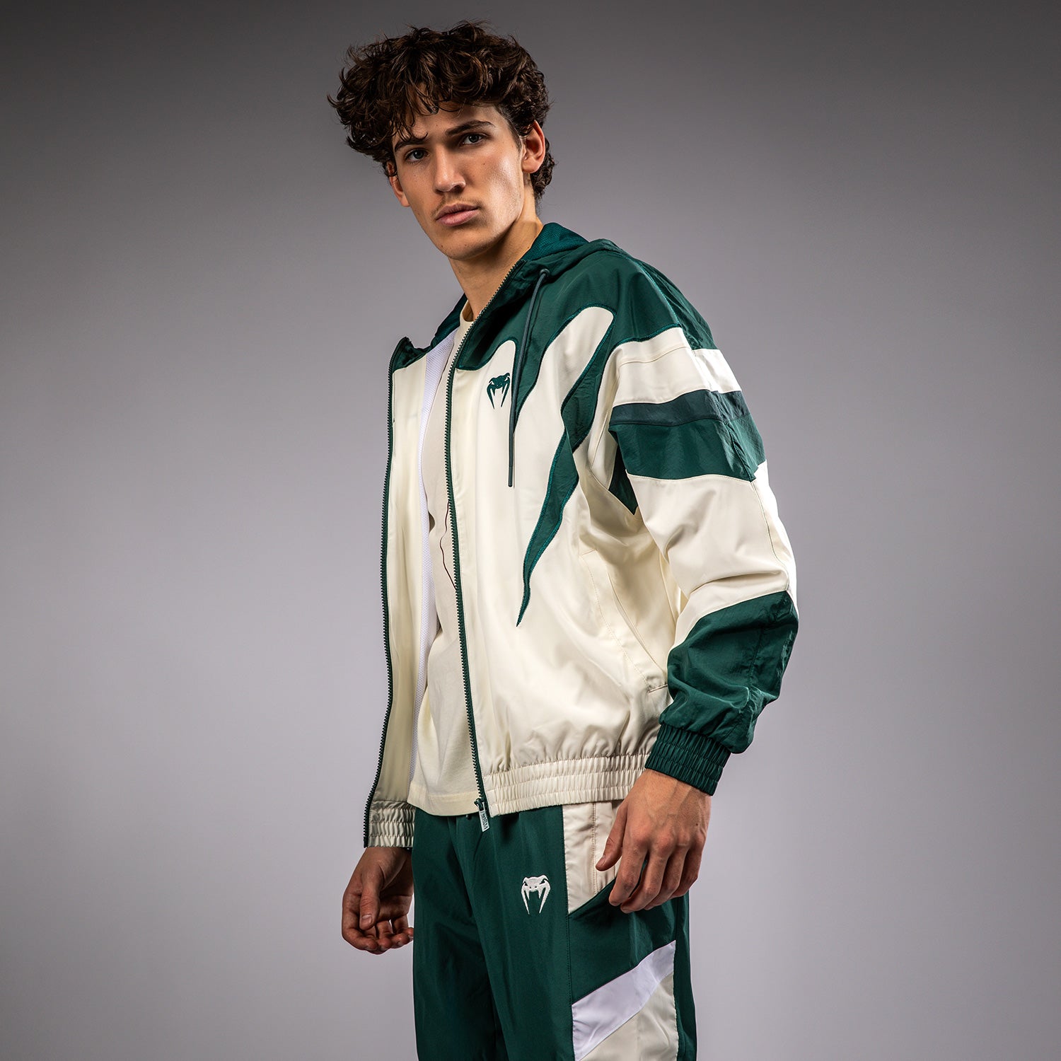 Veste de survêtement Venum Attack 90 - Vert forêt/Glace
