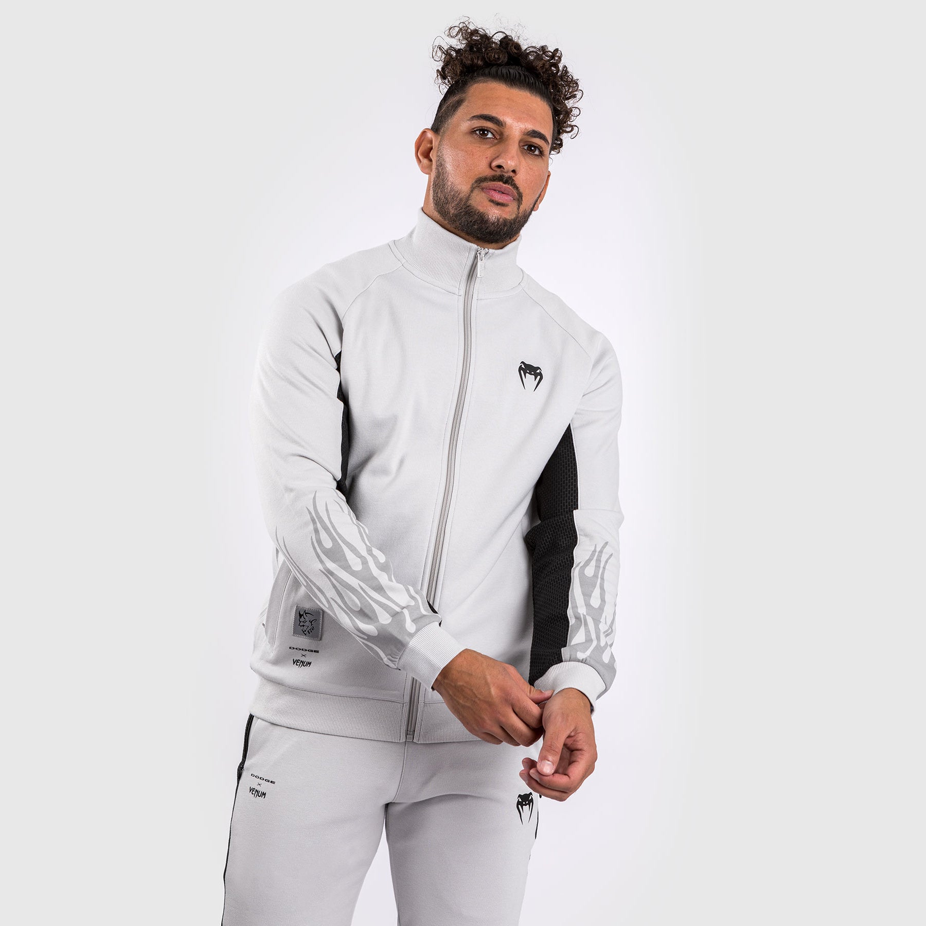 Veste zippée pour Homme Venum x Dodge Demon 170 - Gris