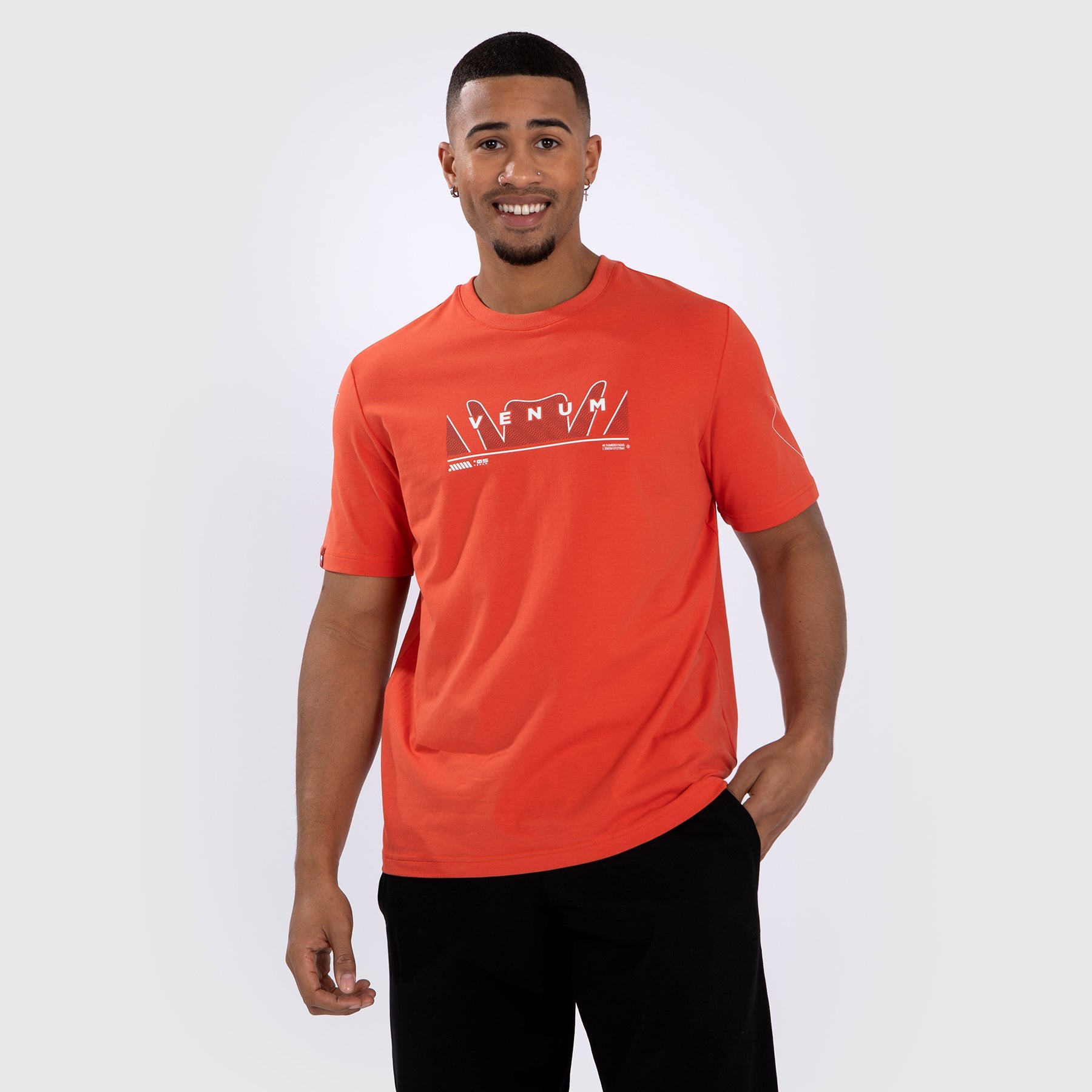 T-Shirt Venum Snake Print - Orange fluo