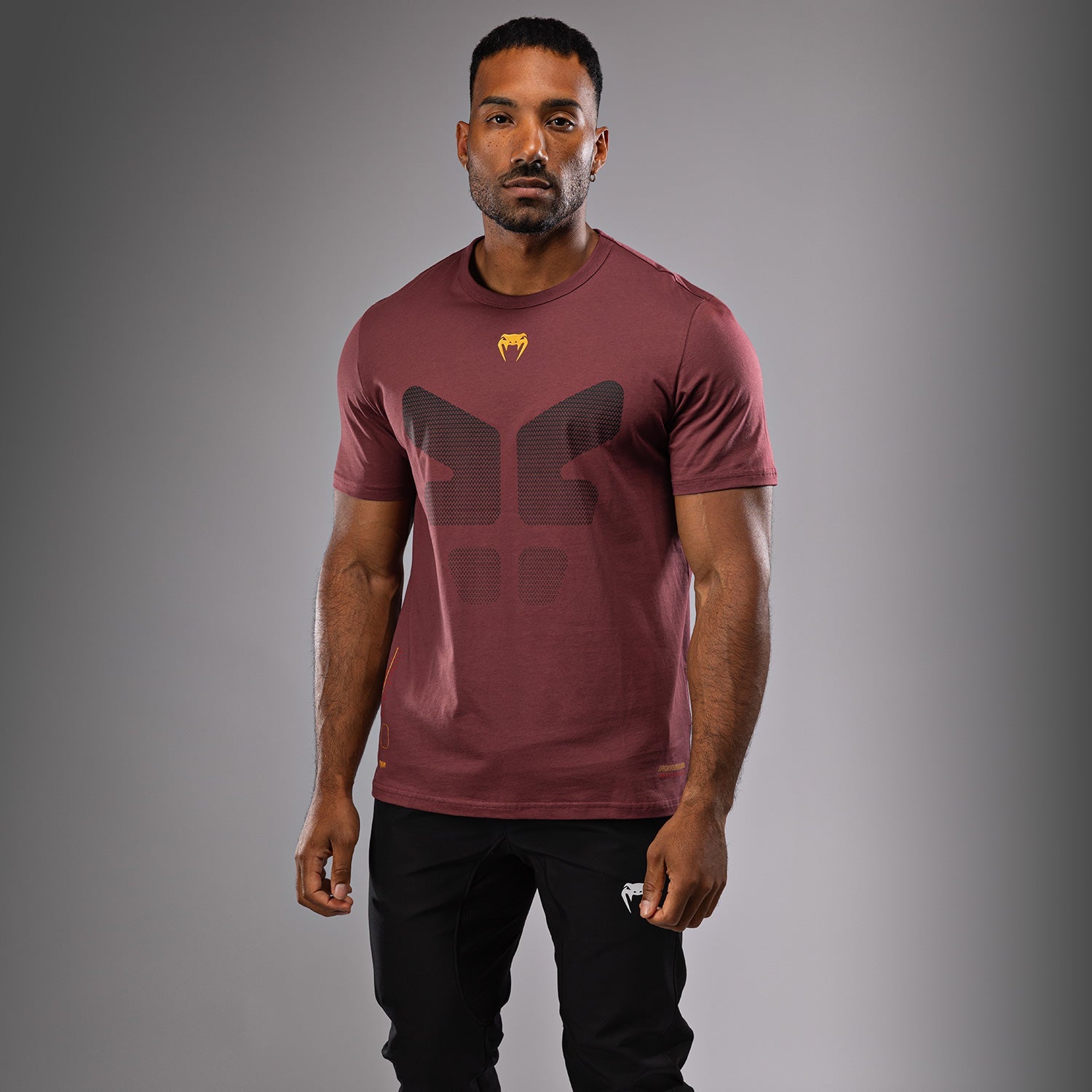 T-Shirt Venum Tactical XT- Noir/Bordeaux/Or