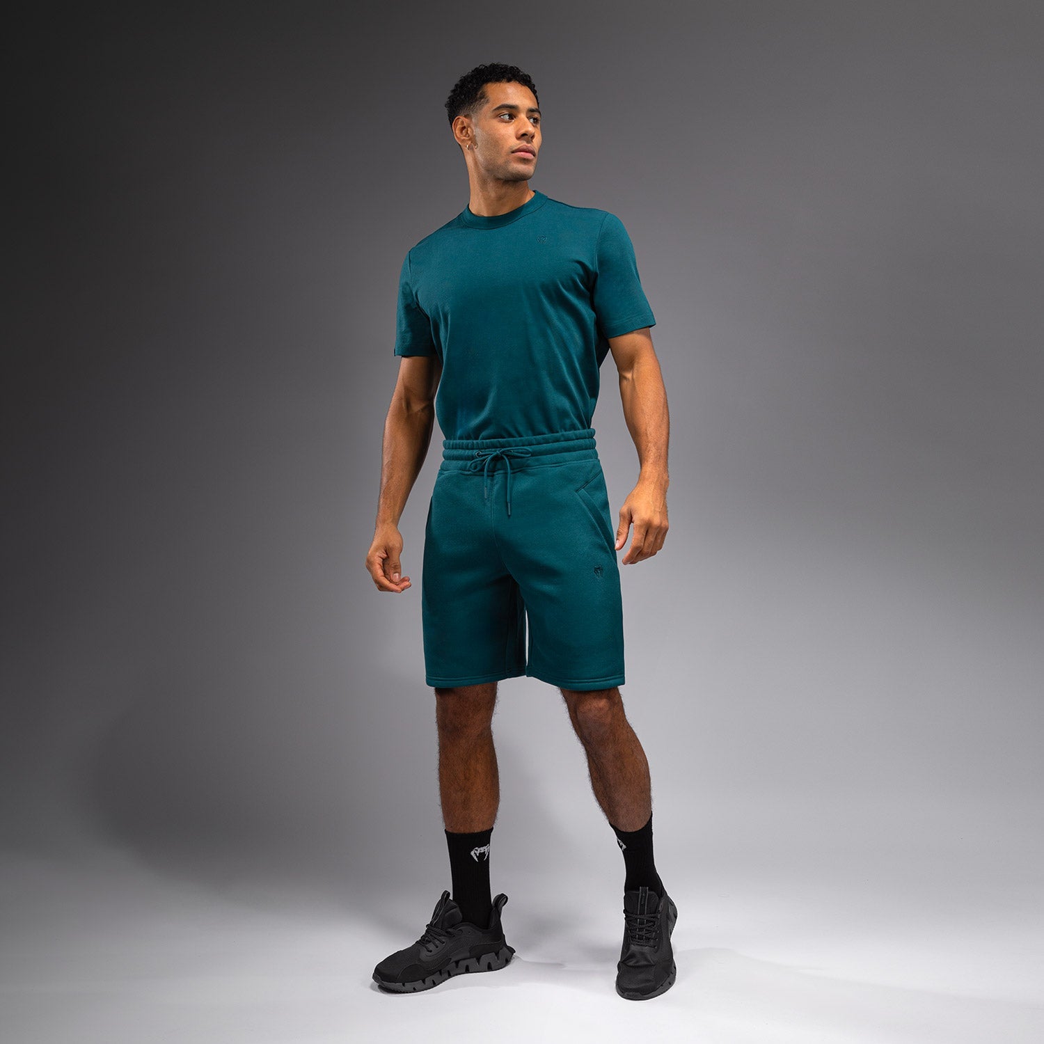Shorts en Coton Venum Silent Power - Paon Green